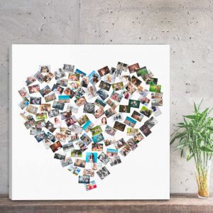 Fotocollage Herz Collage aus Bildern